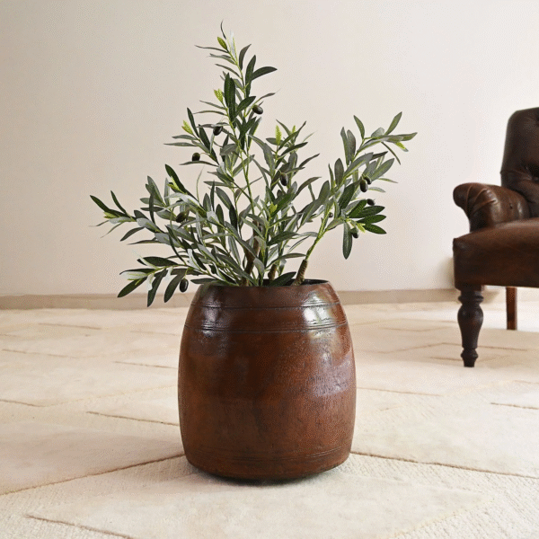 Antique Wooden Grain Pot