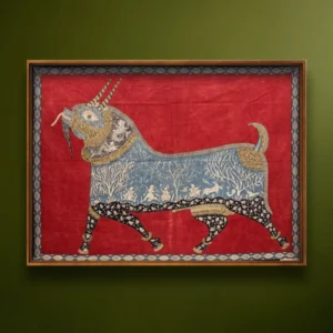 The Vahan of Meldi Maa: Goat in Mata ni Pachedi by Sanjay Chittara