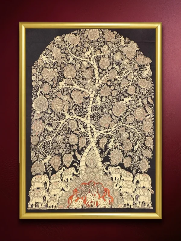 Tree of life in Kalamkari by Harinath N