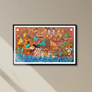The Ananthashayanam: A Kerala Mural Marvel by Adarsh