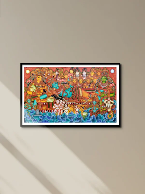 The Ananthashayanam: A Kerala Mural Marvel by Adarsh
